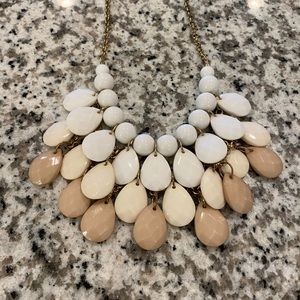 Tiered Neutral Statement Necklace